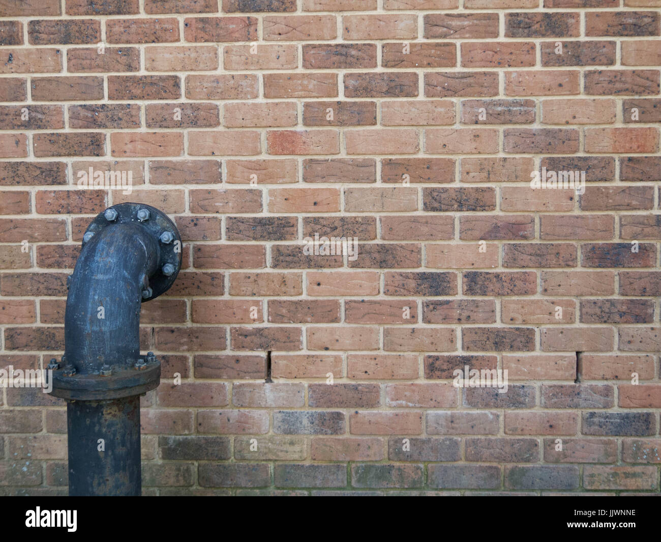 industrial Pipe on Brick Wall Background Stock Photo Alamy