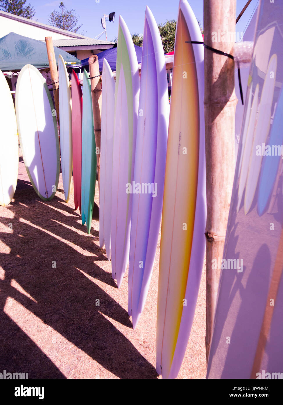 Surfboards on Sale at Surf Festival in Byron Bay Stock Photo Alamy