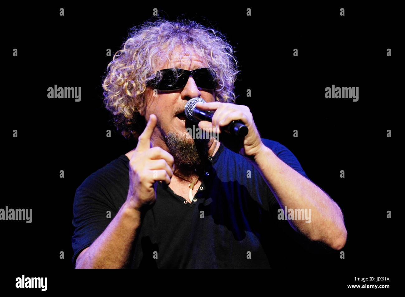 Sammy Hagar Chickenfoot performs Gibson Amphitheatre Los Angeles Stock