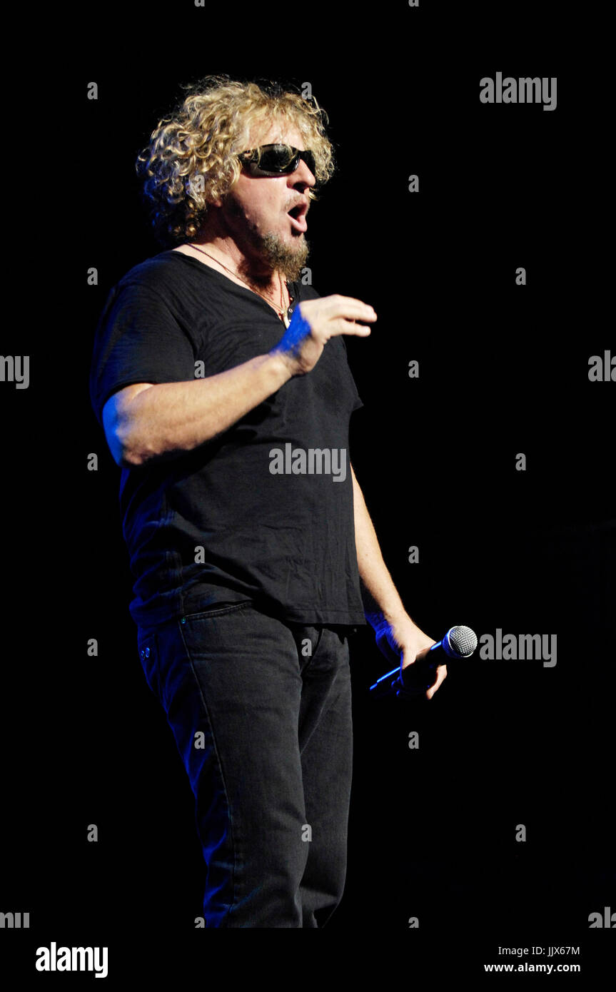 Sammy Hagar Chickenfoot performs Gibson Amphitheatre Los Angeles Stock