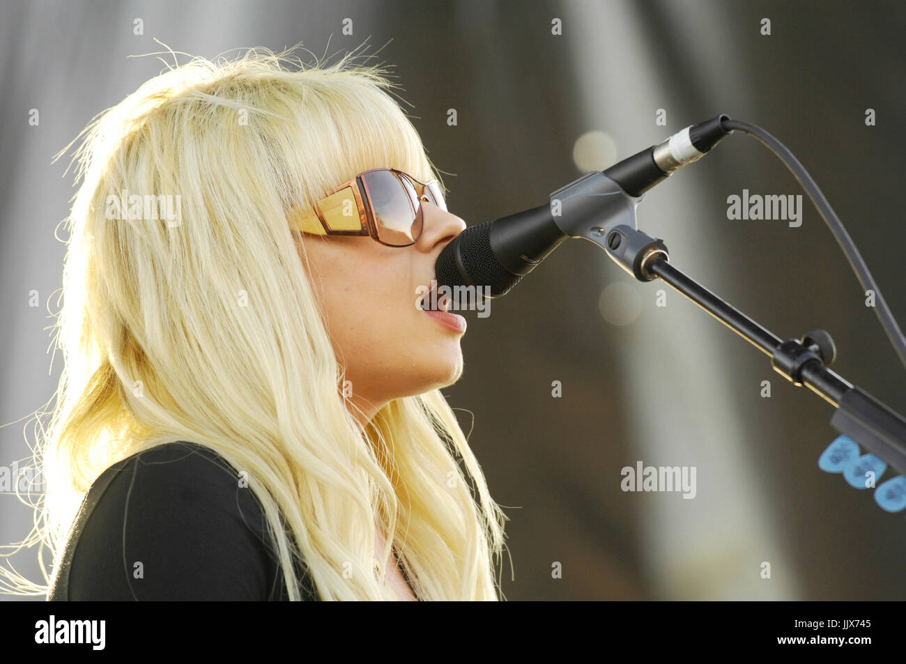 Singer Orianthi performs Bamboozle Festival Day 2 Angel Stadium March