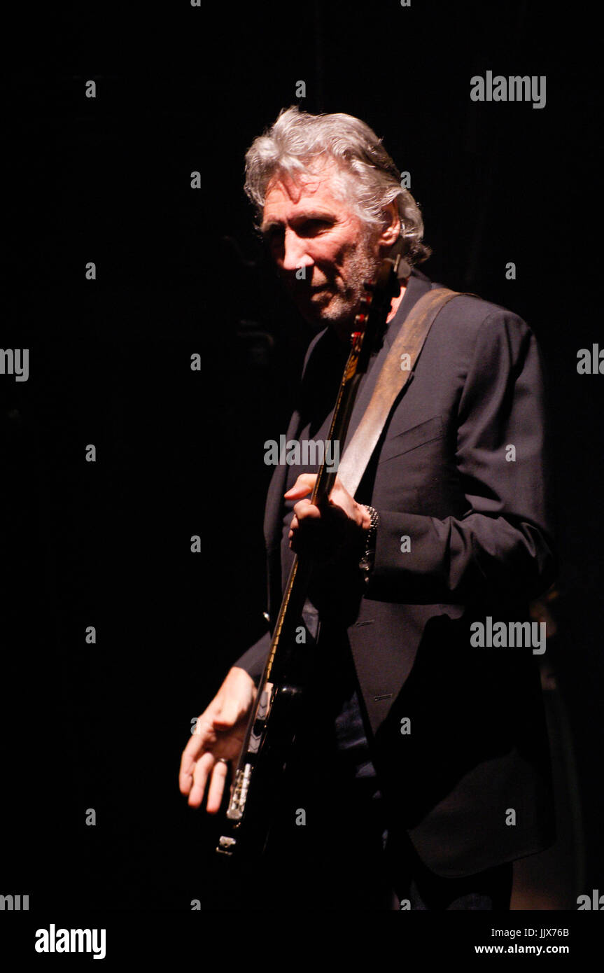 Roger Waters performing 2008 Coachella Music Festival Indio. Stock Photo