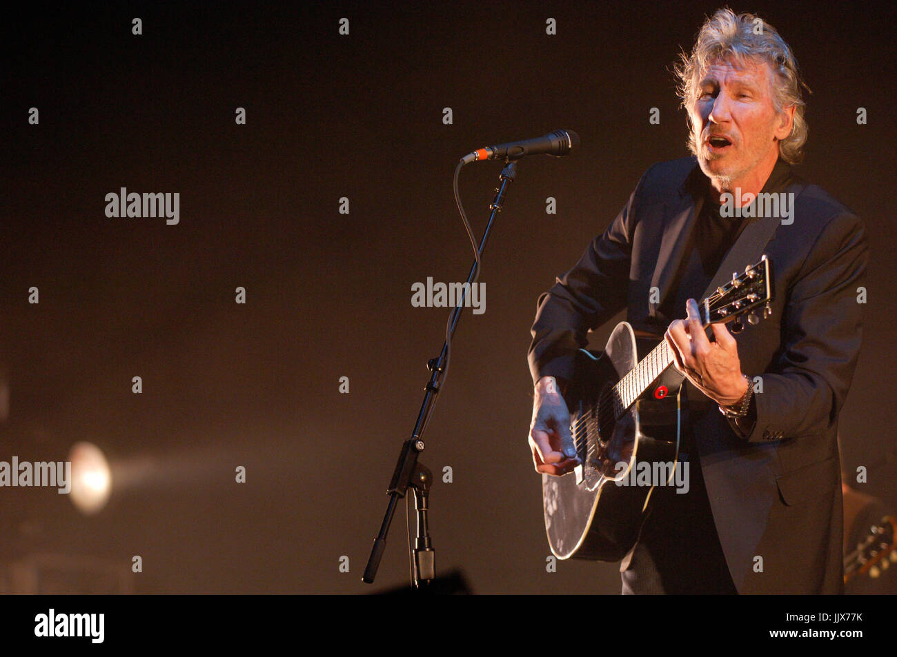 Roger Waters performing 2008 Coachella Music Festival Indio. Stock Photo