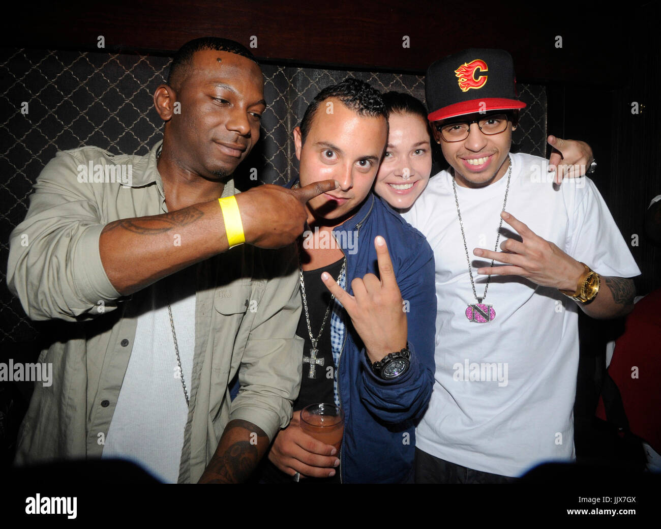 Ras Kass (l) Cory Gunz (r) Club Haute May 26,2011 Los Angeles. Stock Photo