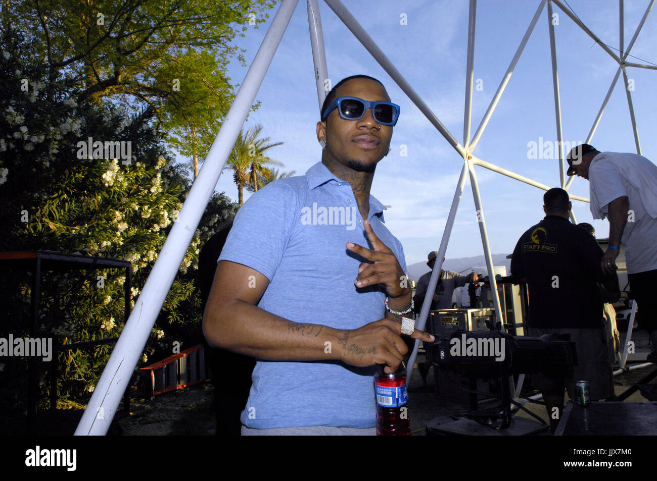 Lil B Based God backstage portrait 2011 Coachella Music Festival March ...