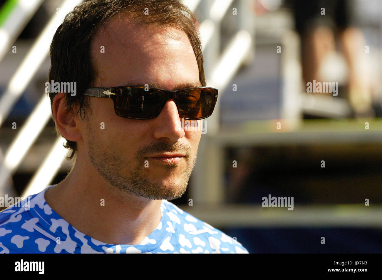 Les Savy Fav backstage 2008 Coachella festival Indio. Stock Photo