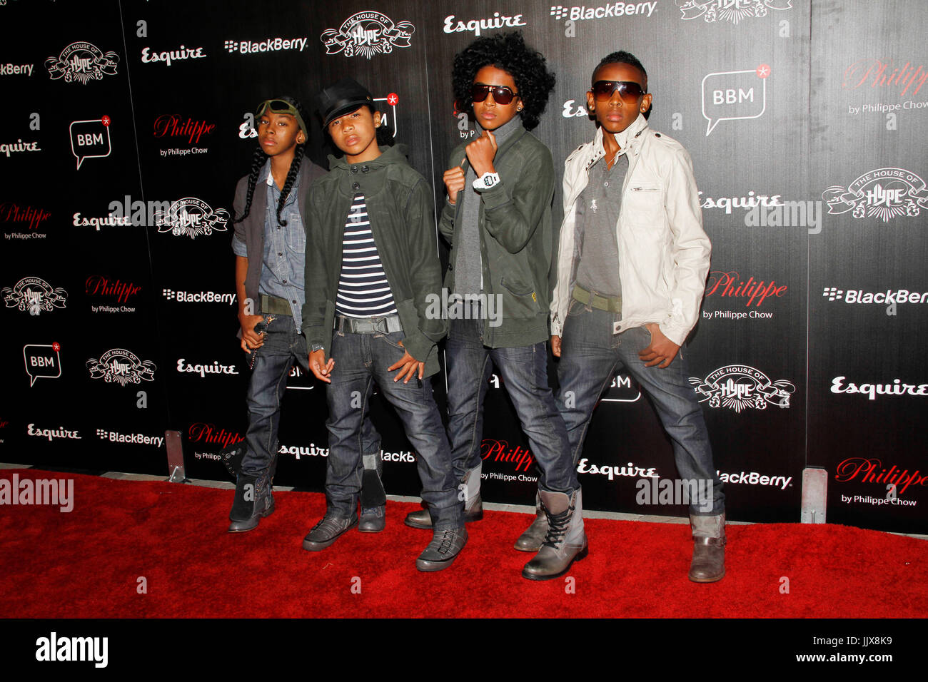 Mindless Behavior attends House Hype's VMA Pre-Party Private Residence September 11,2010 Beverly Hills,California. Stock Photo
