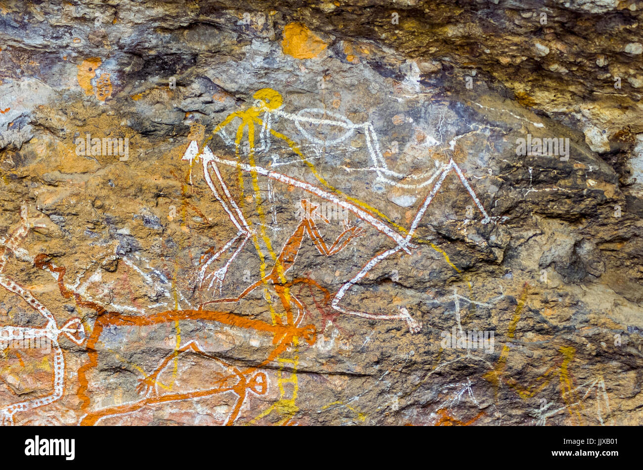 Nourlangie rock and indigenous rock painting gallery Stock Photo Alamy