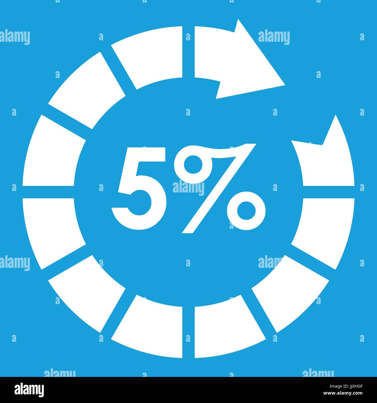 Sign 5 load icon white Stock Vector Image & Art - Alamy