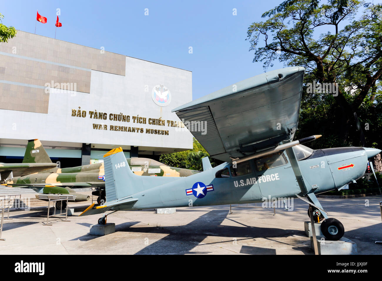 Ho Chi Minh City, Vietnam - January 19, 2016: The War Remnants Museum is a war museum in District 3, Ho Chi Minh City, Vietnam. Stock Photo