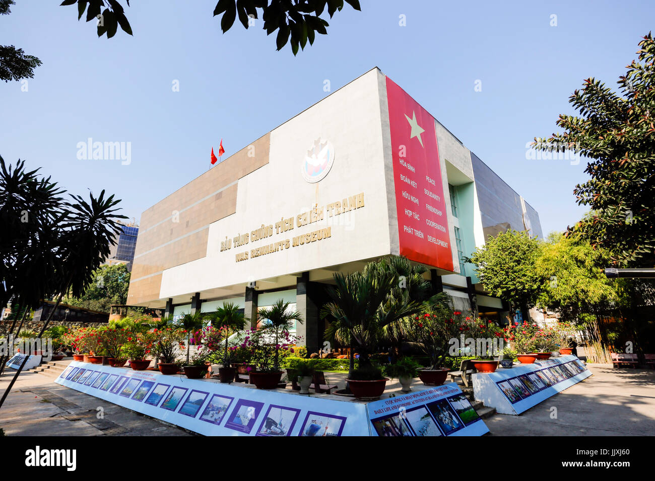 Ho Chi Minh City, Vietnam - January 19, 2016: The War Remnants Museum is a war museum in District 3, Ho Chi Minh City, Vietnam. Stock Photo