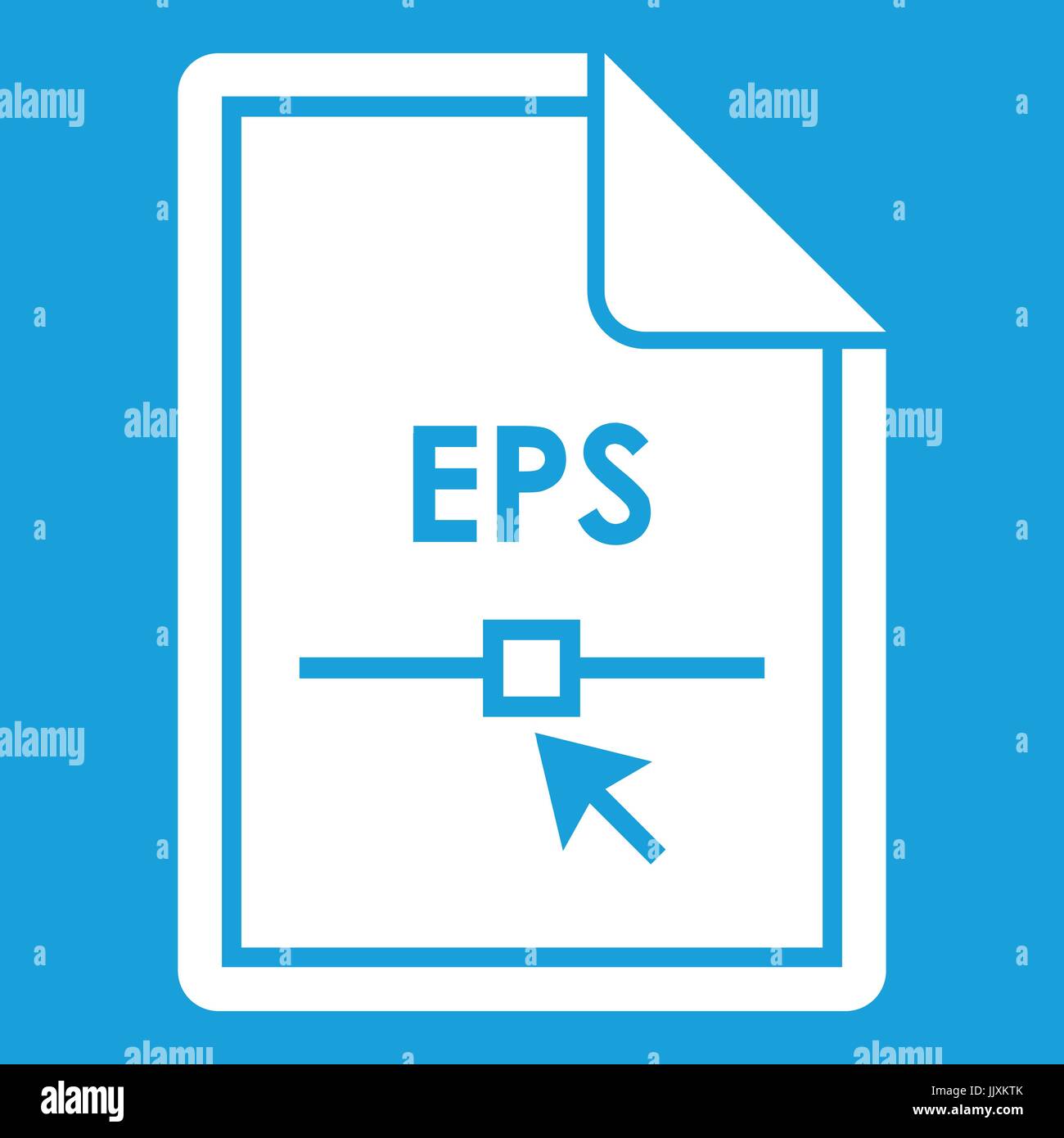 File EPS icon white Stock Vector Image & Art - Alamy