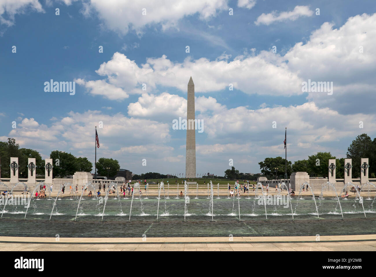 Washington, DC - The National World War II Memorial. Stock Photo