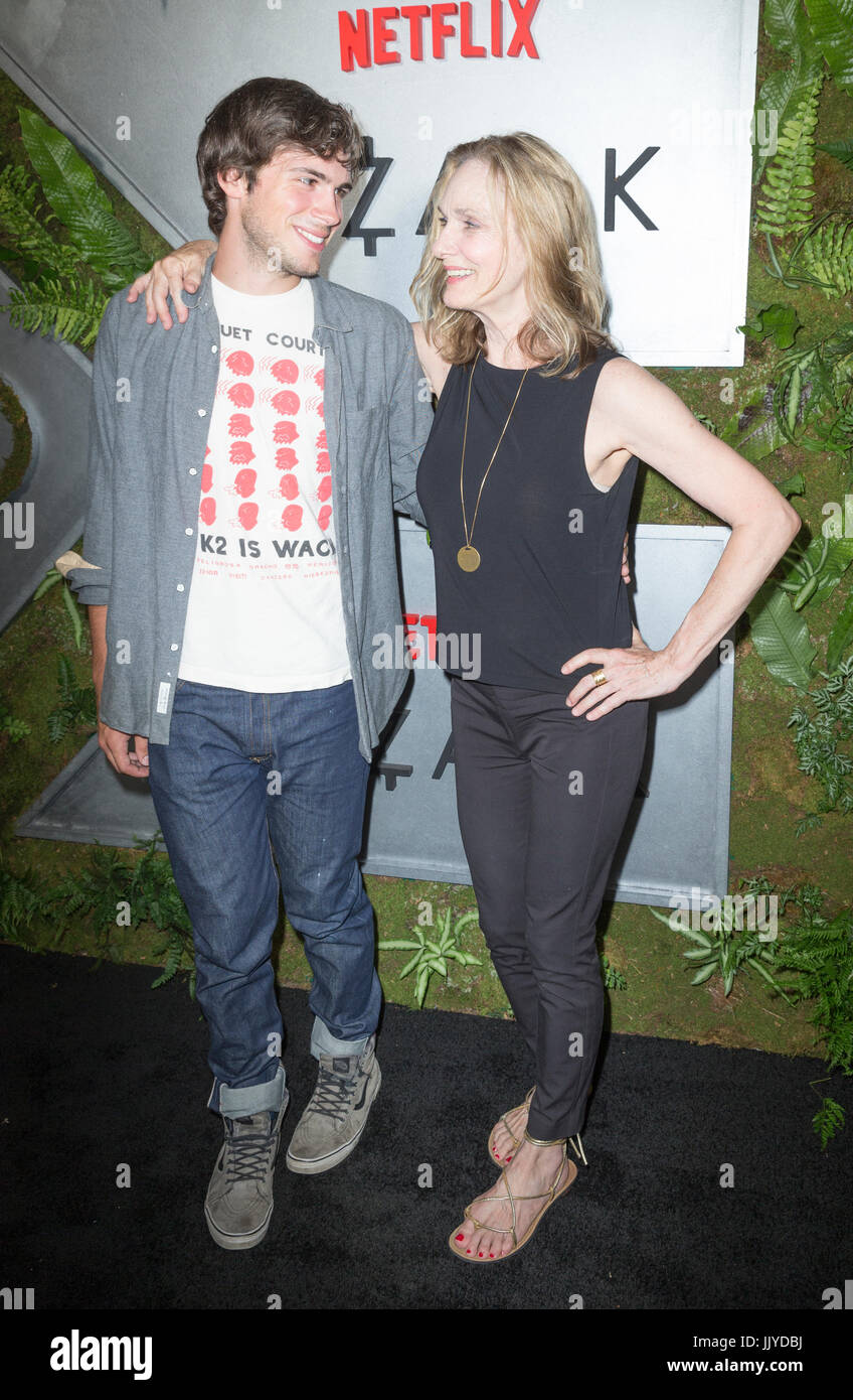 New York, United States. 20th July, 2017. New York, NY USA - July 20, 2017: Zane Pais and Lisa Emery attend Netflix Ozark New York Premiere screening at Metrograph Credit: lev radin/Alamy Live News Stock Photo