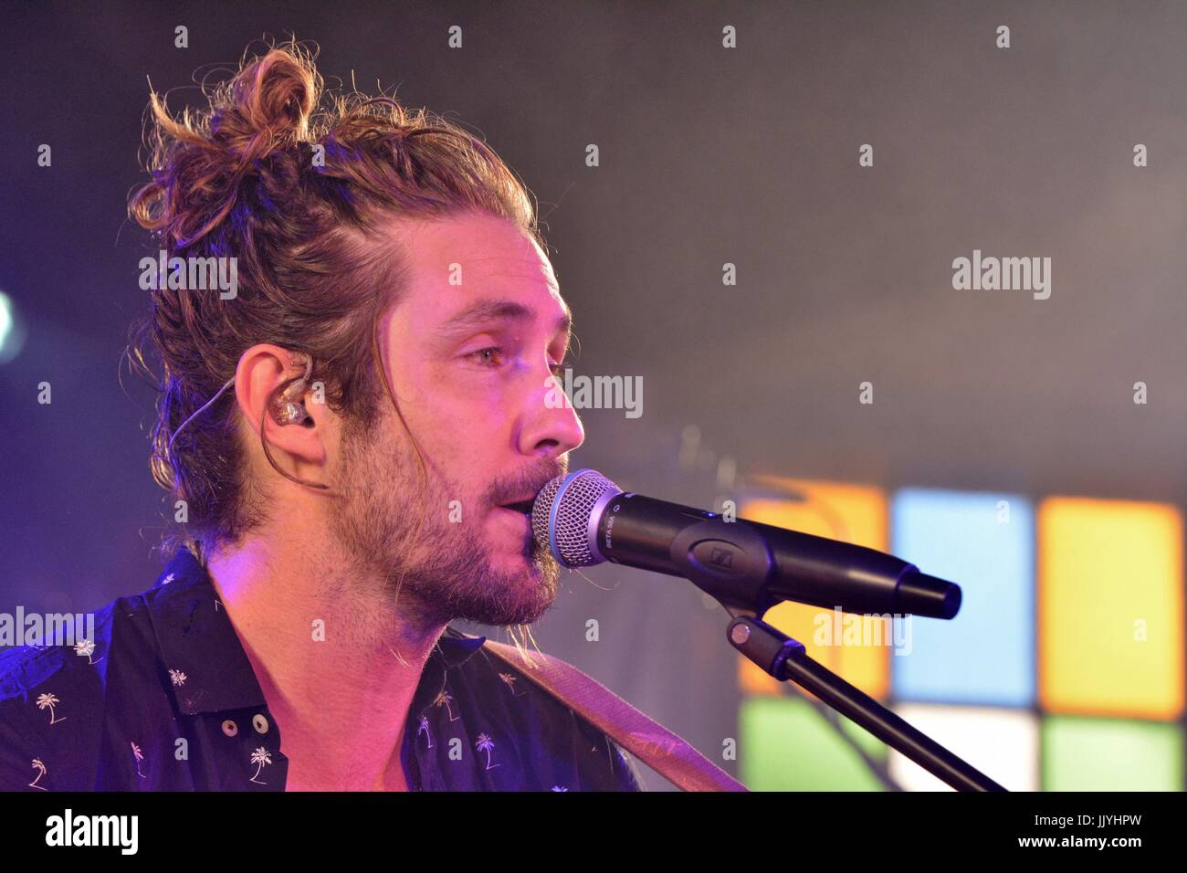 Freiburg, Germany, 20th July 2017, ZMF Zelt-Musik-Festival Featuring Jeremy Loops Credit: mediensegel.de/Alamy Live News Stock Photo