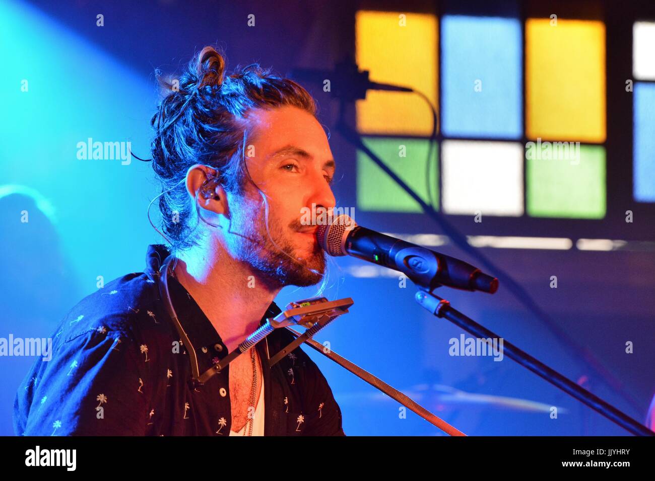 Freiburg, Germany, 20th July 2017, ZMF Zelt-Musik-Festival Featuring Jeremy Loops Credit: mediensegel.de/Alamy Live News Stock Photo