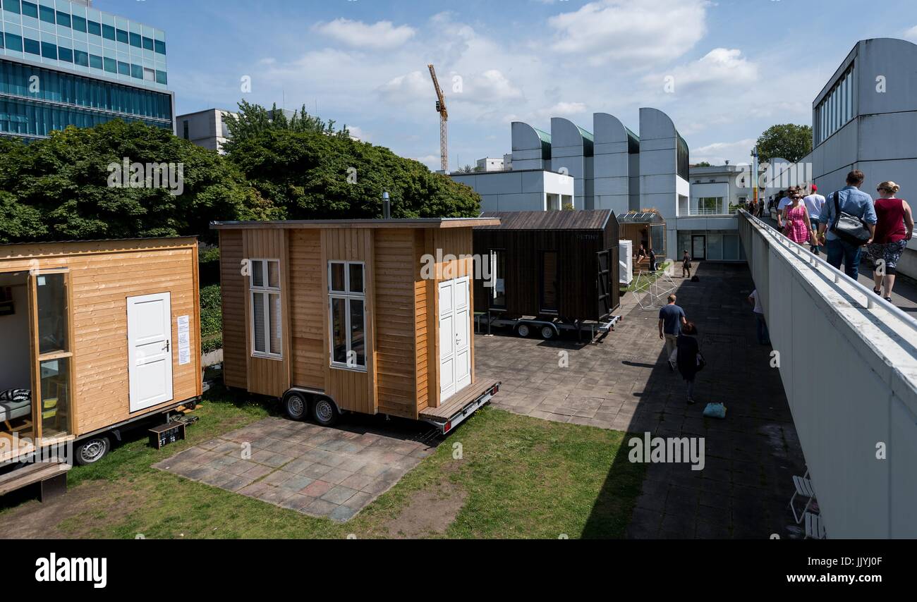 Berlin Germany 20th July 2017 Tiny Houses Seen On The Bauhaus Stock Photo Alamy