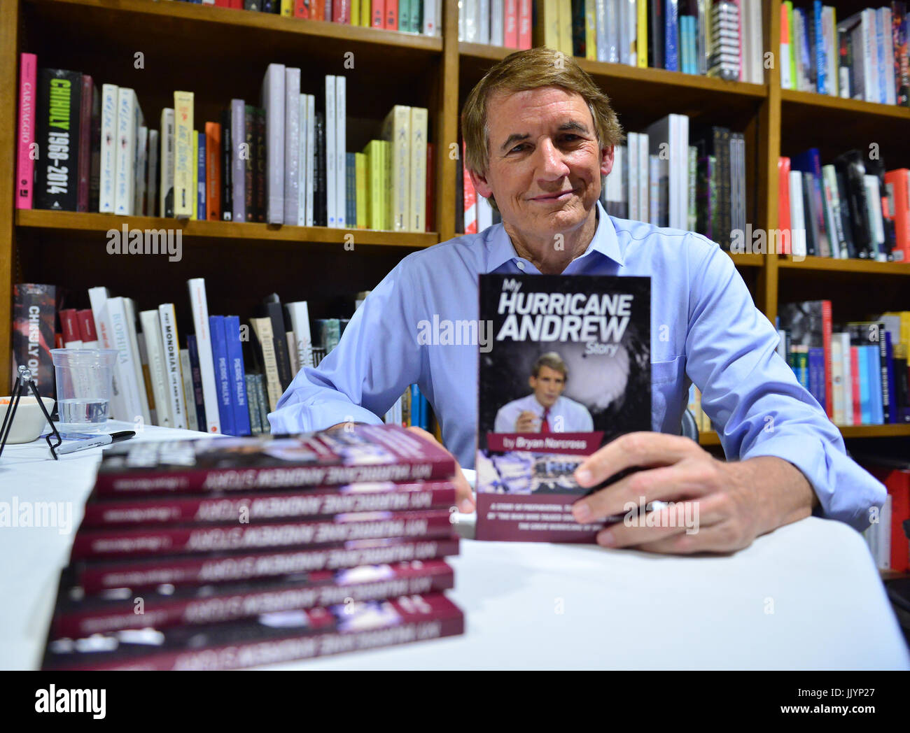 Coral Gables, FL, USA. 20th June, 2017. Television Meteorologist Bryan