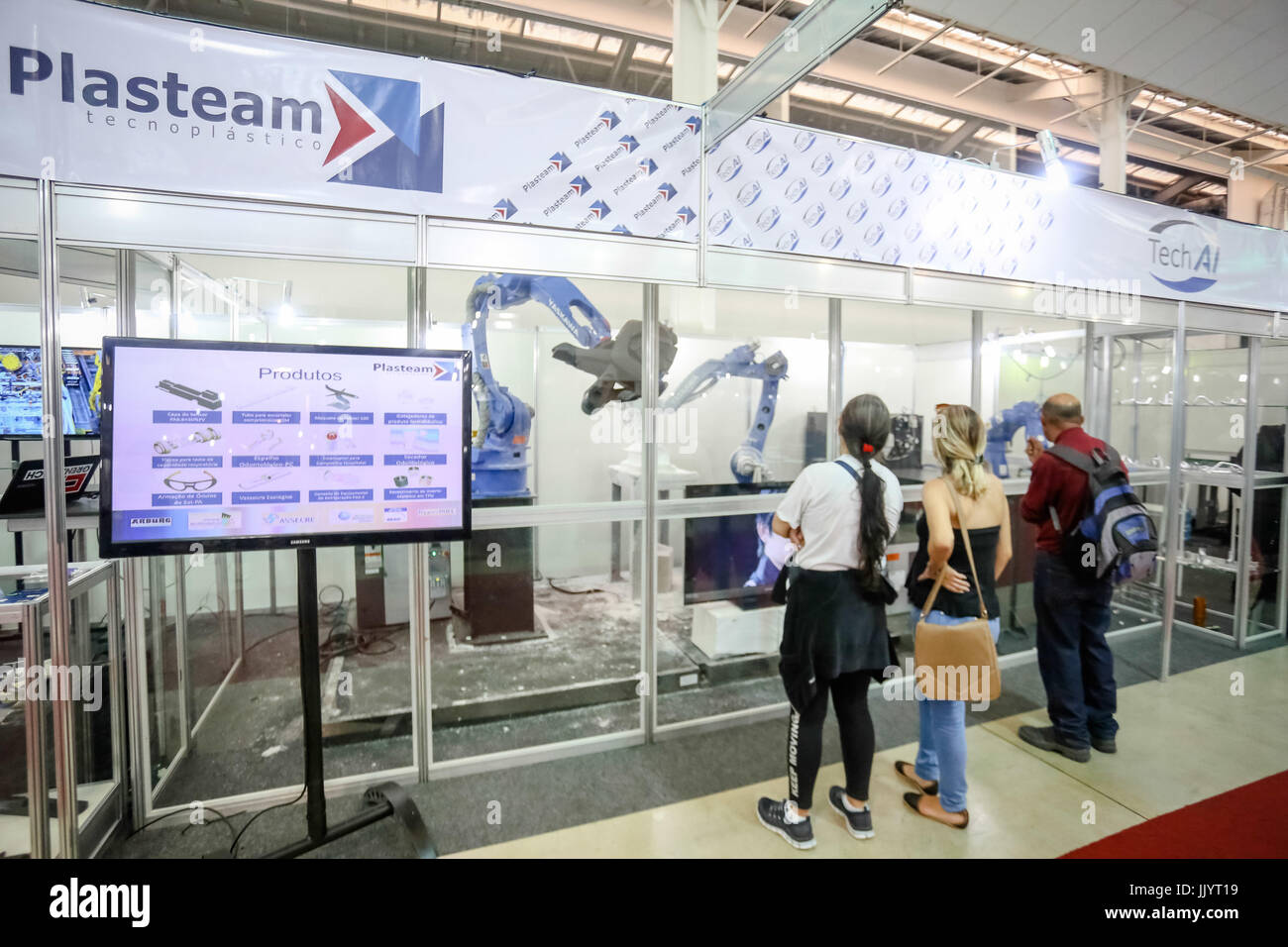 SÃO JOSÉ DOS CAMPOS, SP - 21.07.2017: FEISSECRE FEIRA DE TECNOLOGIA INDÚSTRIAL - The Industry Technology Fair (Feisecre) is in its 19th exhibition of innovative products and services for the industrial sector in São José dos Campos. The main objective of the fair is to offer the opportunity to strengthen relationships and introduce new companies. (Photo: Luis Lima Jr/Fotoarena) Stock Photo