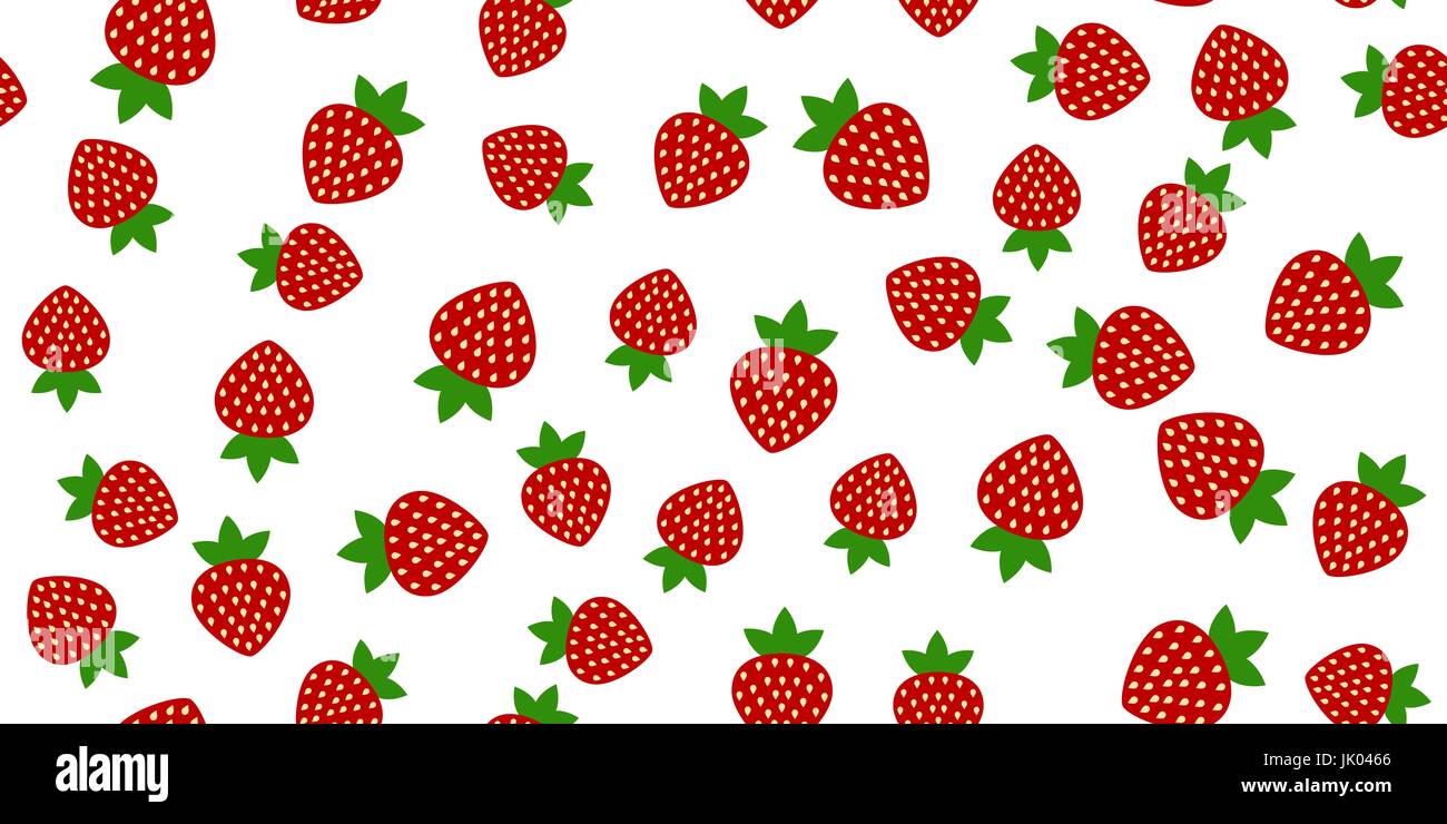 seamless of red strawberries Stock Vector Image & Art - Alamy