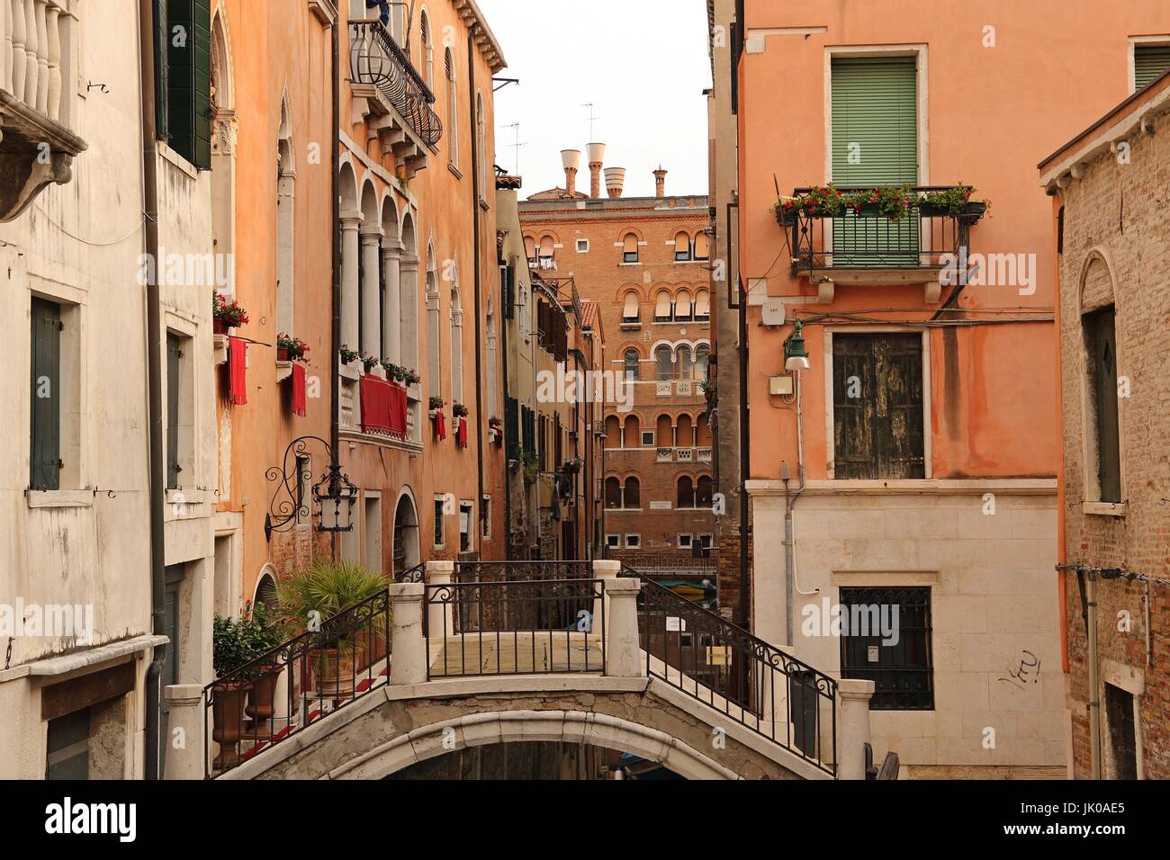 colorful houses and canal in Venice, Italy Stock Photo - Alamy