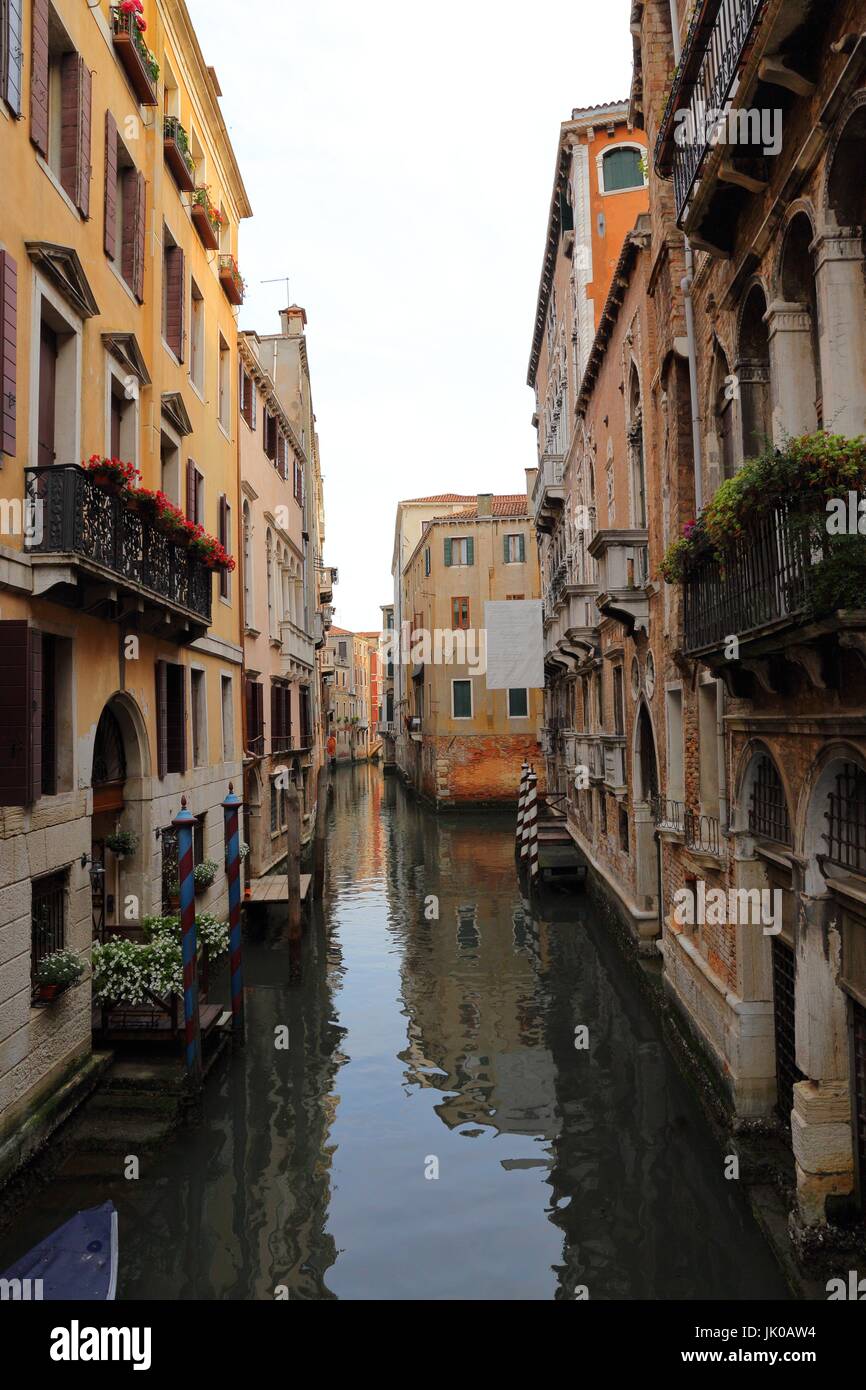 colorful houses and canal in Venice, Italy Stock Photo - Alamy