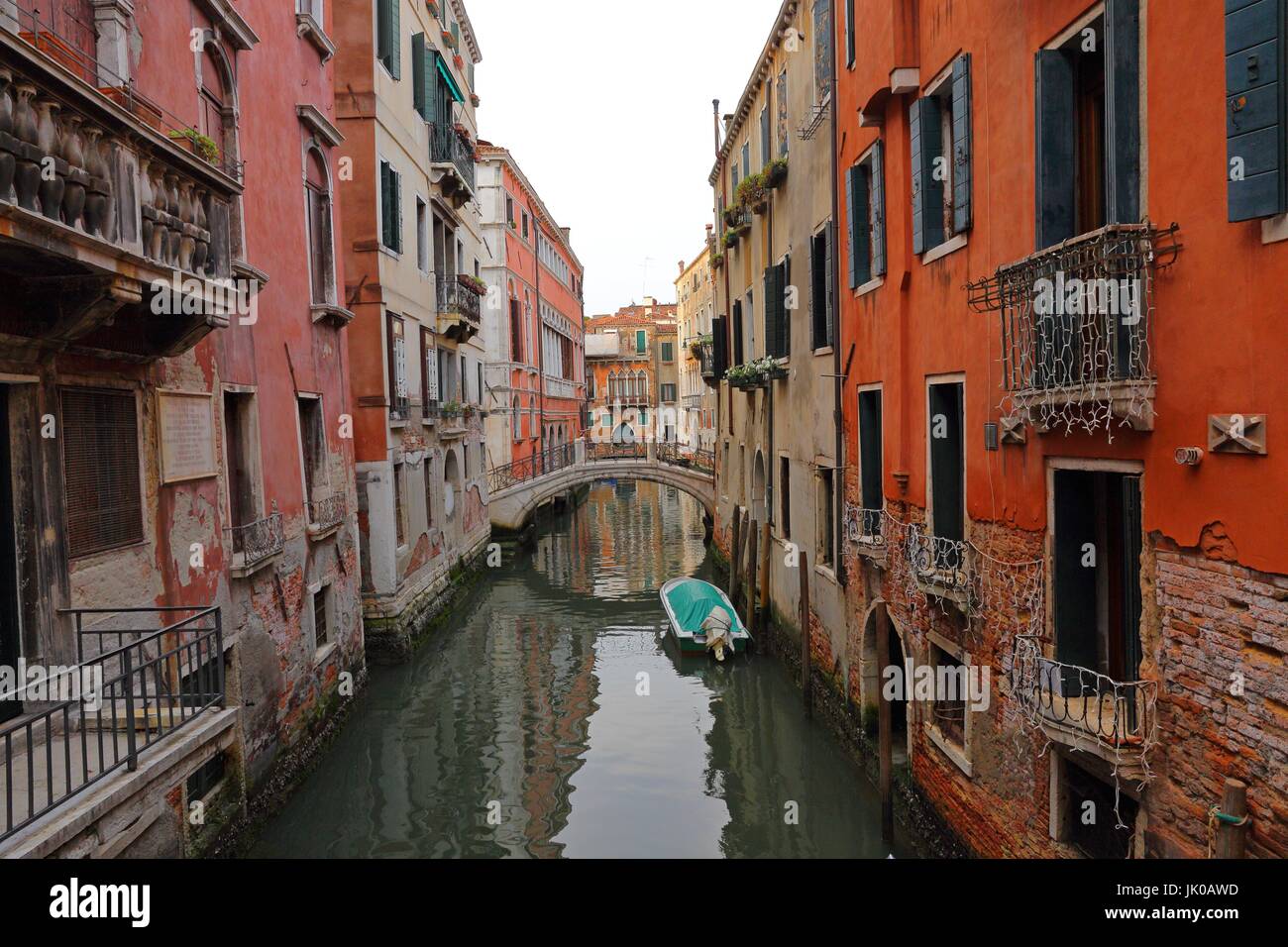 colorful houses and canal in Venice, Italy Stock Photo - Alamy
