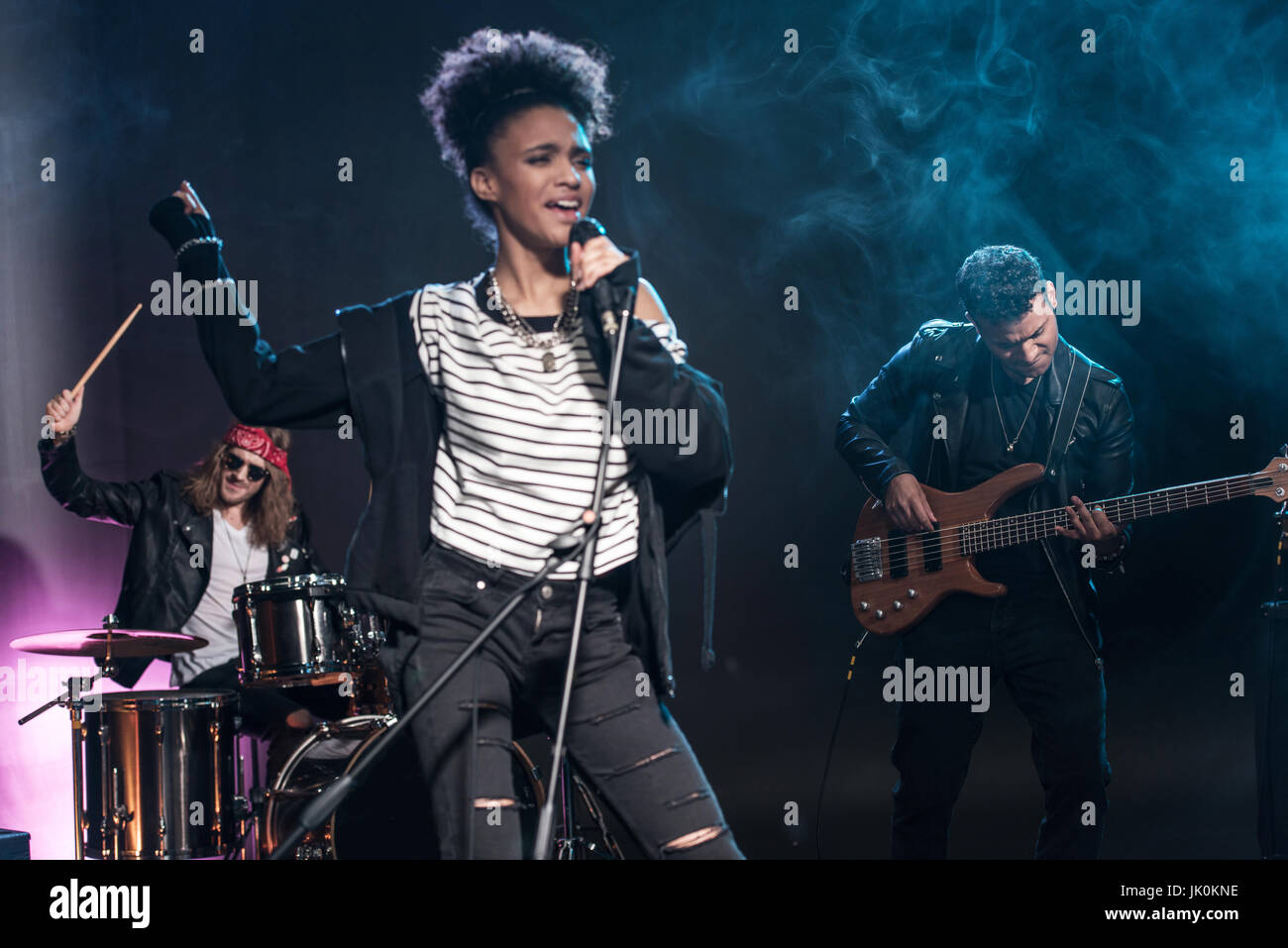 rock and roll band Stock Photo - Alamy