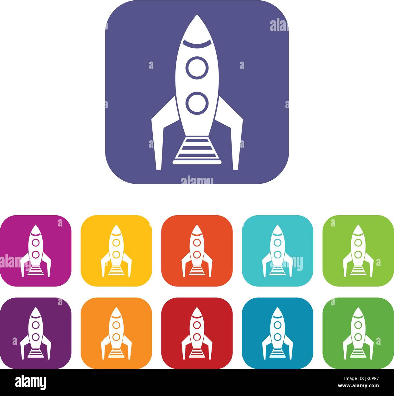 Space rocket icons set Stock Vector Image & Art - Alamy