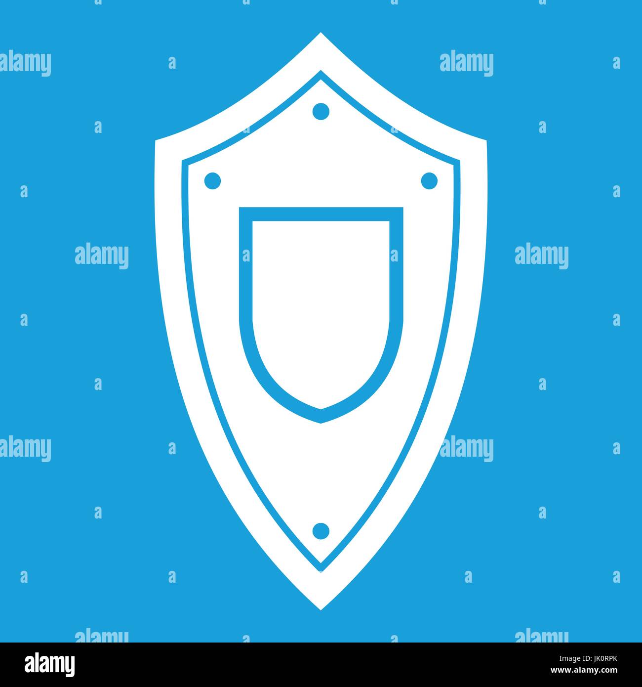 Shield icon white Stock Vector Image & Art - Alamy