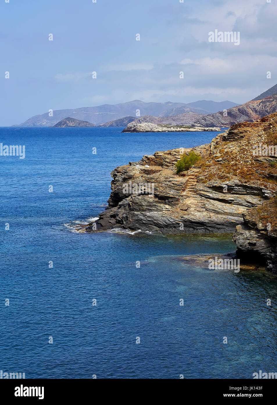Coastline photo at Crete island, Greece Stock Photo