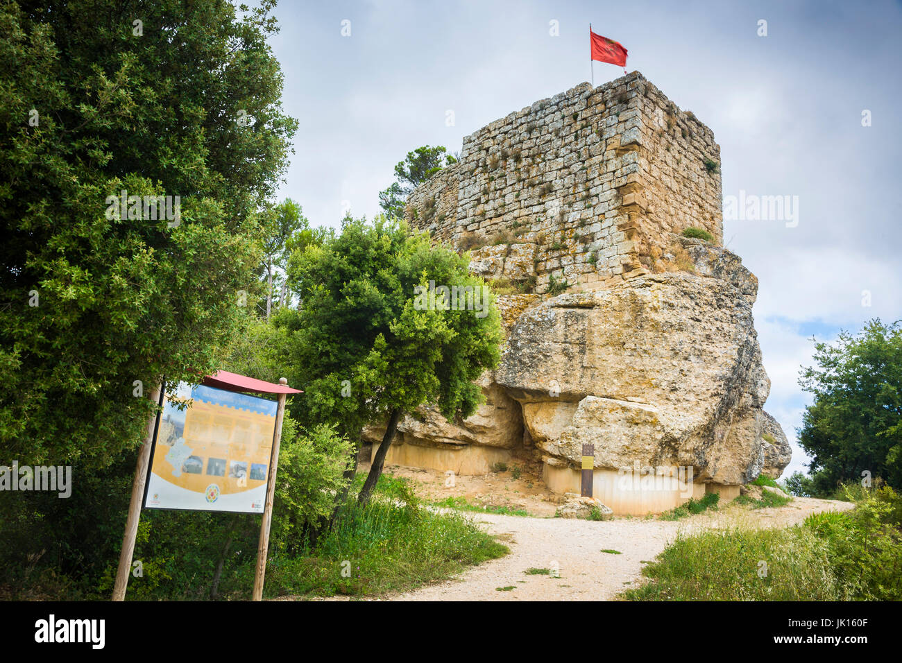 Monjardin Castle. Tierra Estella county. Navarre, Spain, Europe. Stock Photo