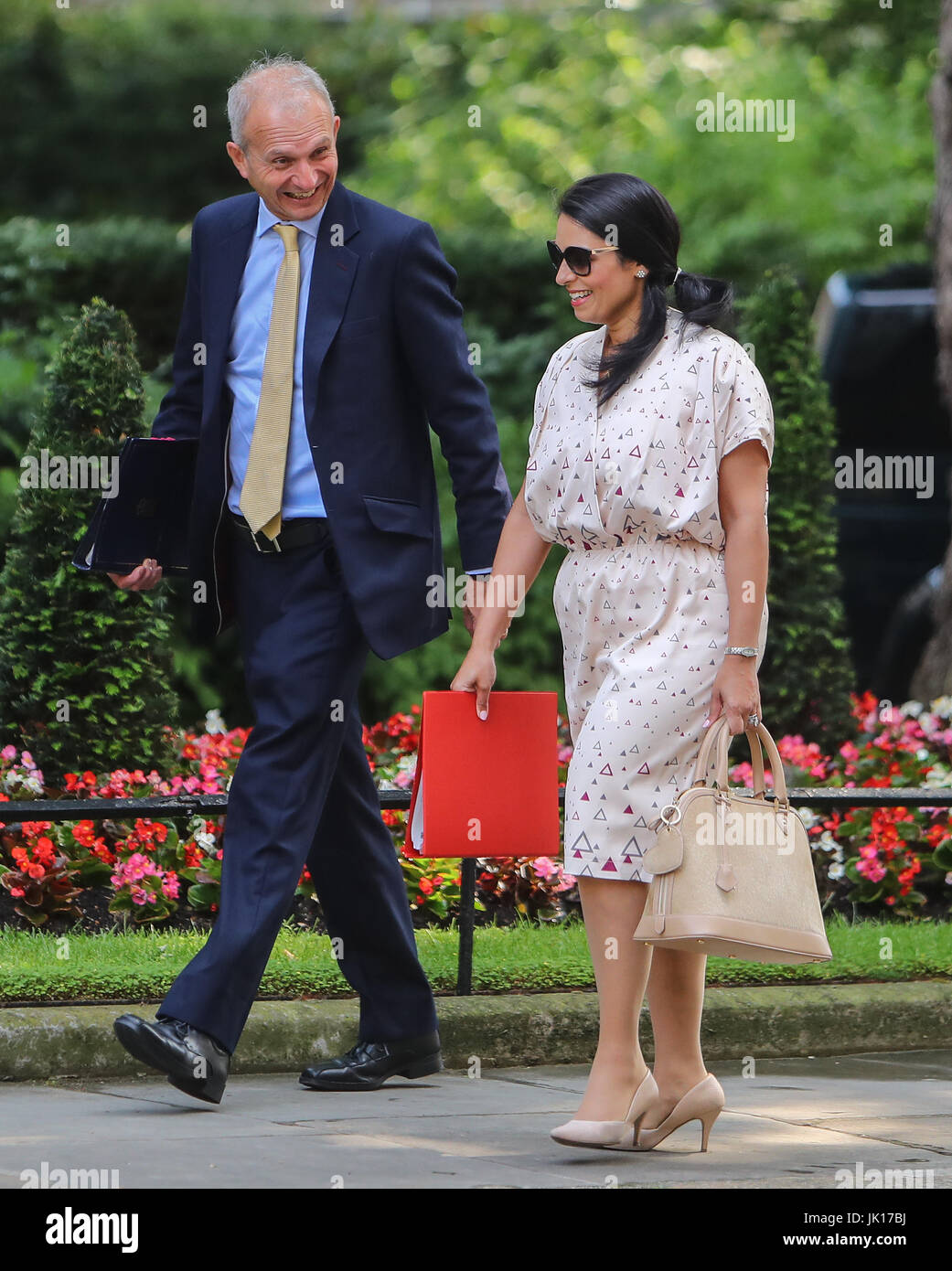 Ministers attend the weekly Cabinet meeting at 10 Downing Street ahead of tomorrow's Queens Speech  Featuring: David Liddington MP, Pritti Patel MP Where: London, United Kingdom When: 20 Jun 2017 Credit: John Rainford/WENN.com Stock Photo