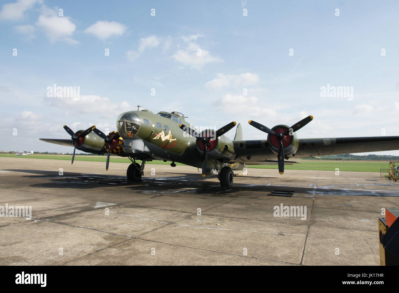B-17 flying fortress americium WW2 heavy bomber Stock Photo