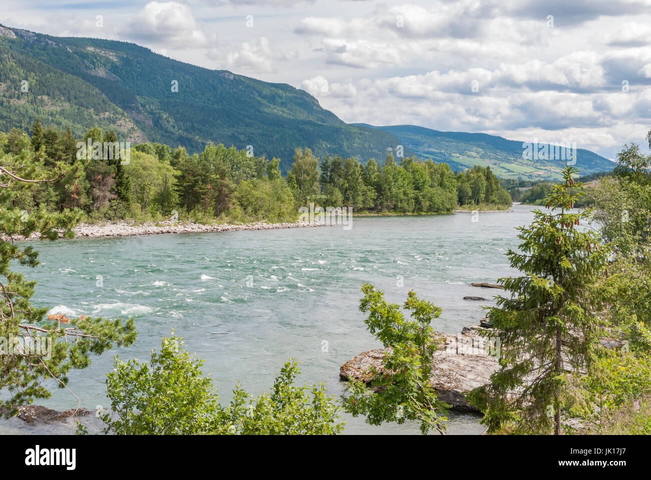 Rauma river in Norwegian landscape Stock Photo - Alamy
