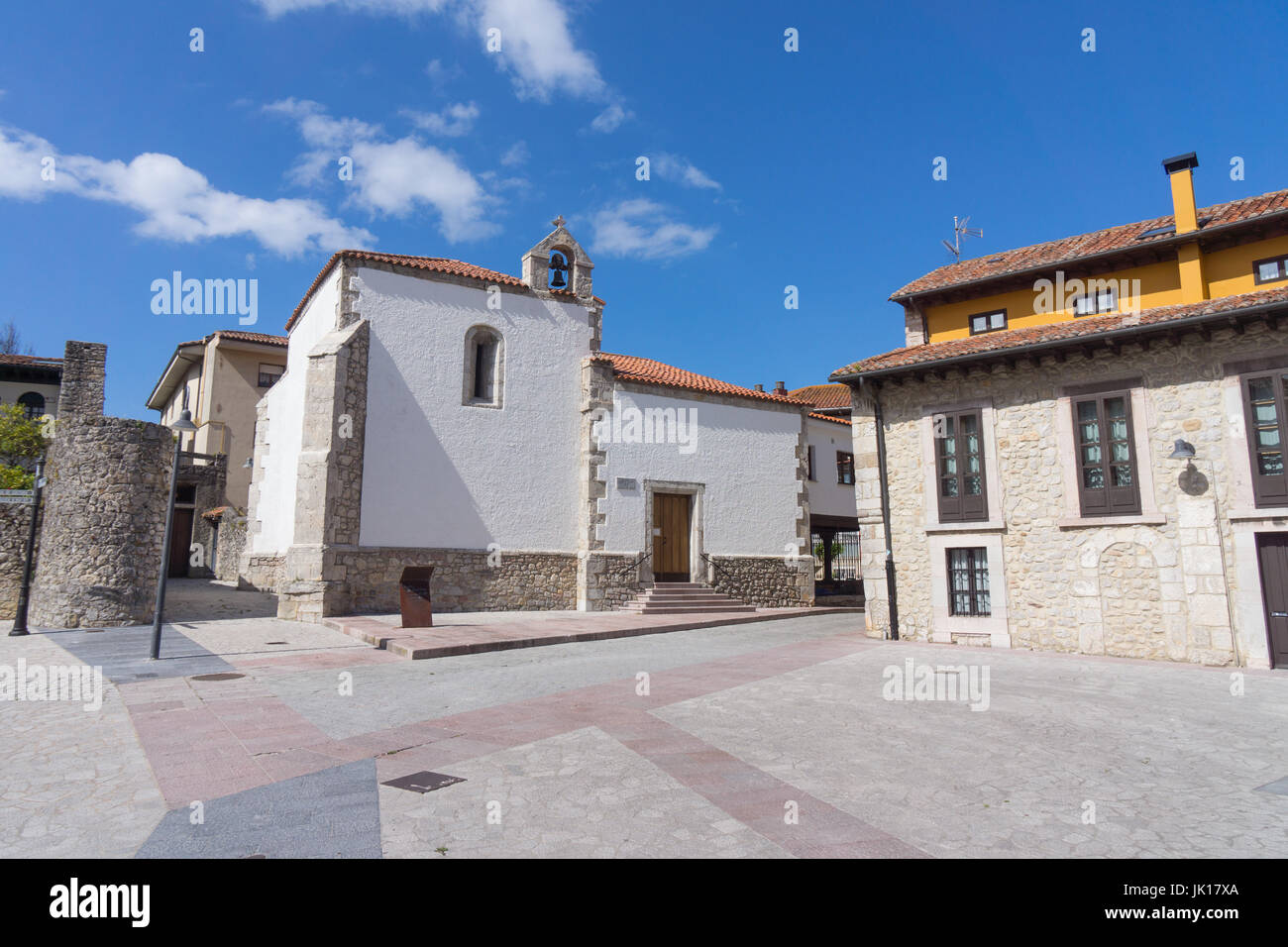 Capilla de Santa Ana in the plaza de Santa Ana, Llanes, Asturias, Spain. Stock Photo