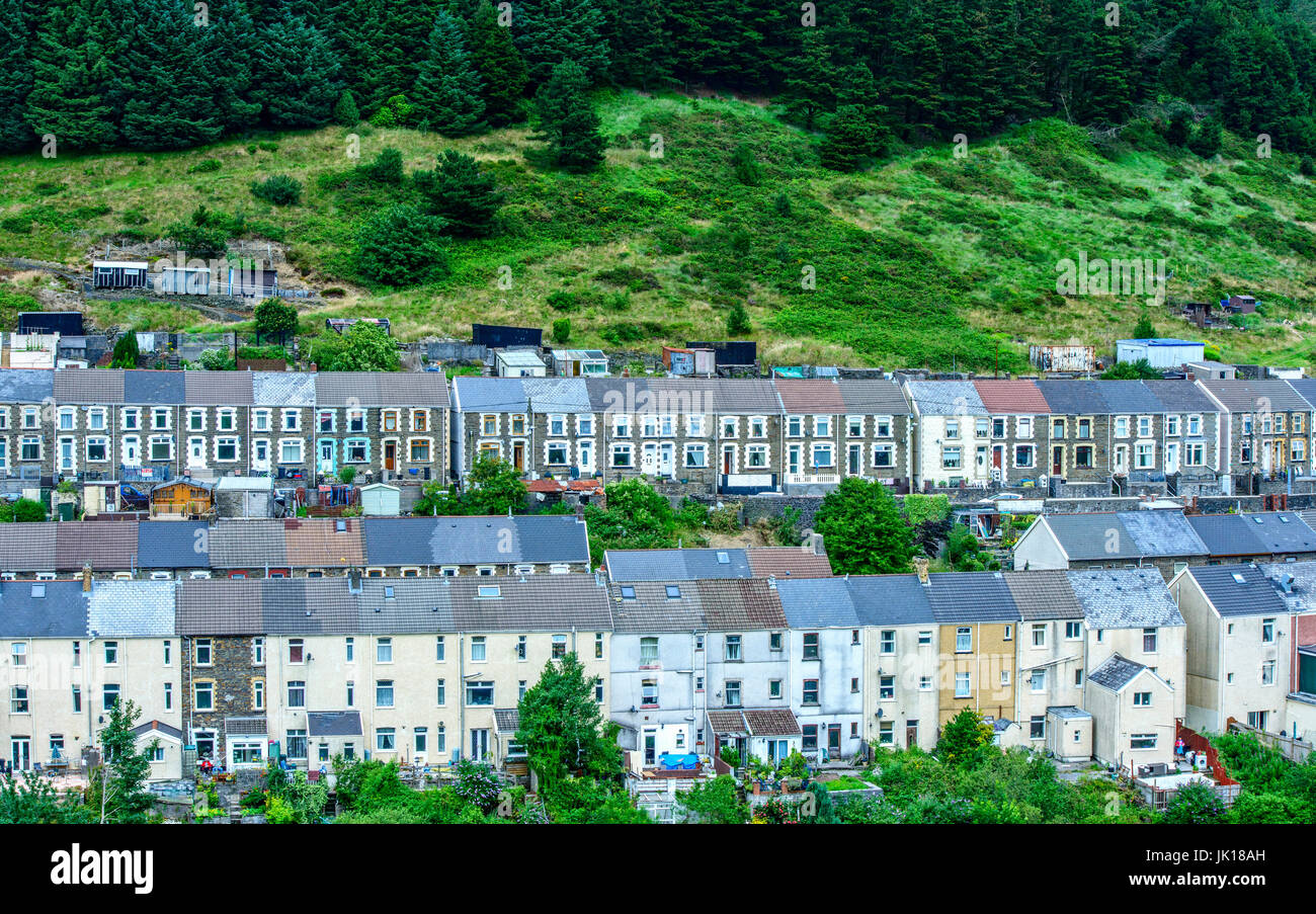 Blaengwynfi Village in the Afan Valley south Wales Stock Photo Alamy