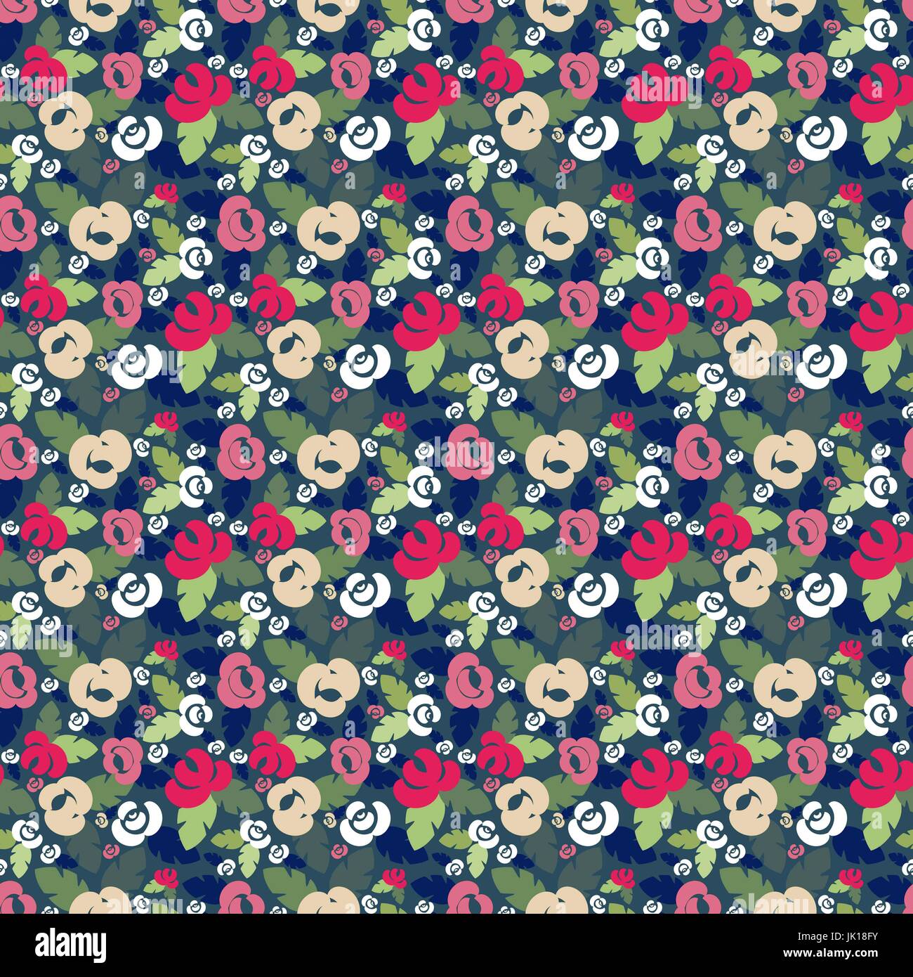 Seamless background with flowers Stock Photo - Alamy