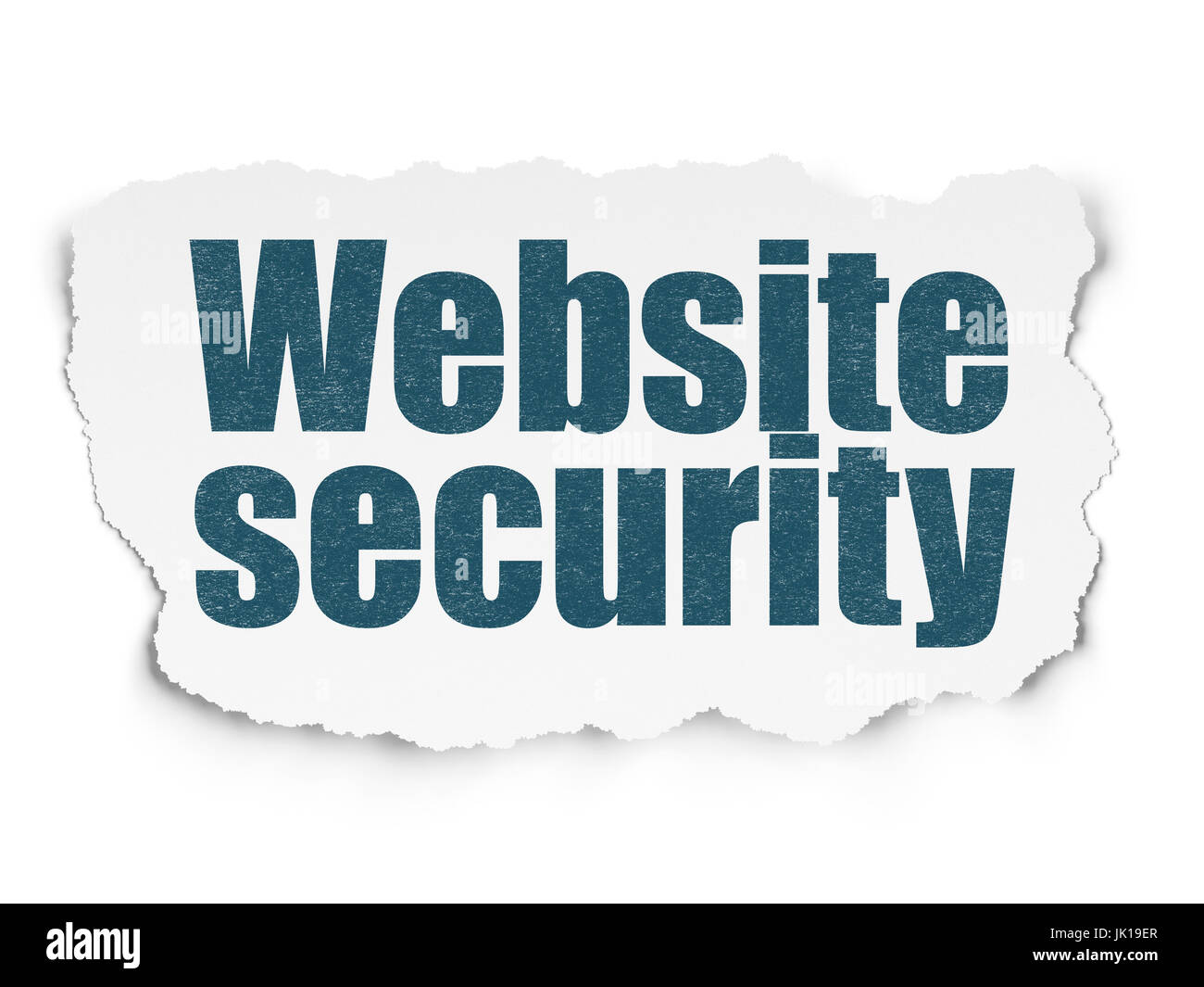 Web development concept: Website Security on Torn Paper background Stock Photo