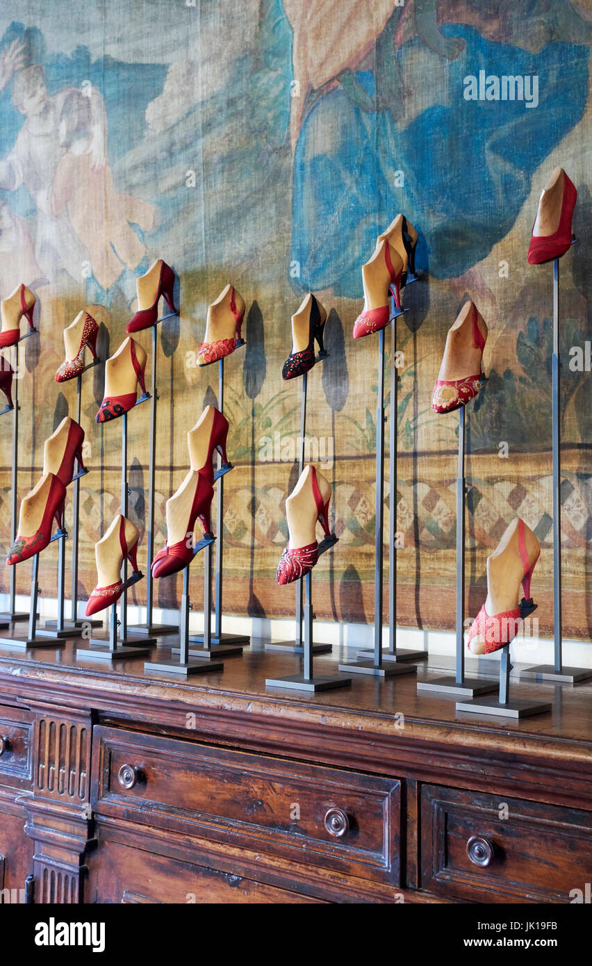 Series of Salvatore Ferragamo original vintage prototype shoes
