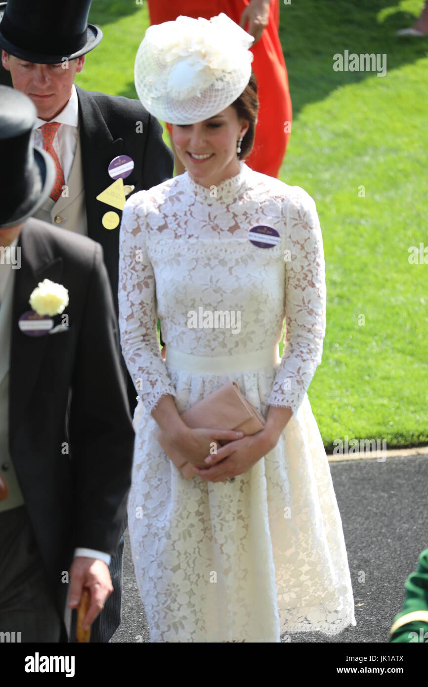 Royal Ascot 2017 held at Ascot Racecourse - Day 1 Featuring: Catherine,  Duchess of Cambridge, Kate Middleton Where: Ascot, United Kingdom When: 20  Jun 2017 Credit: David Sims/WENN.com Stock Photo - Alamy