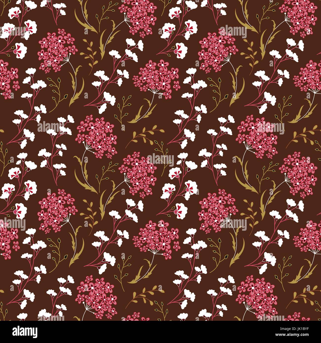 Cute Floral pattern in the small flower. Motifs scattered random. Ditsy ...