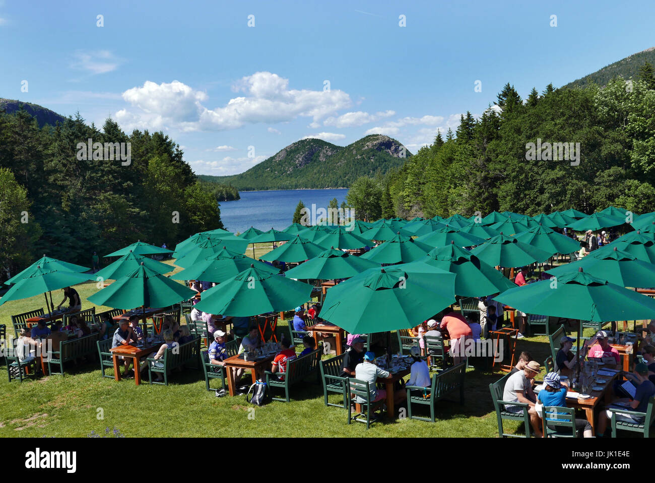 Jordan Pond House Restaurant in Acadia National Park Maine Stock Photo -  Alamy