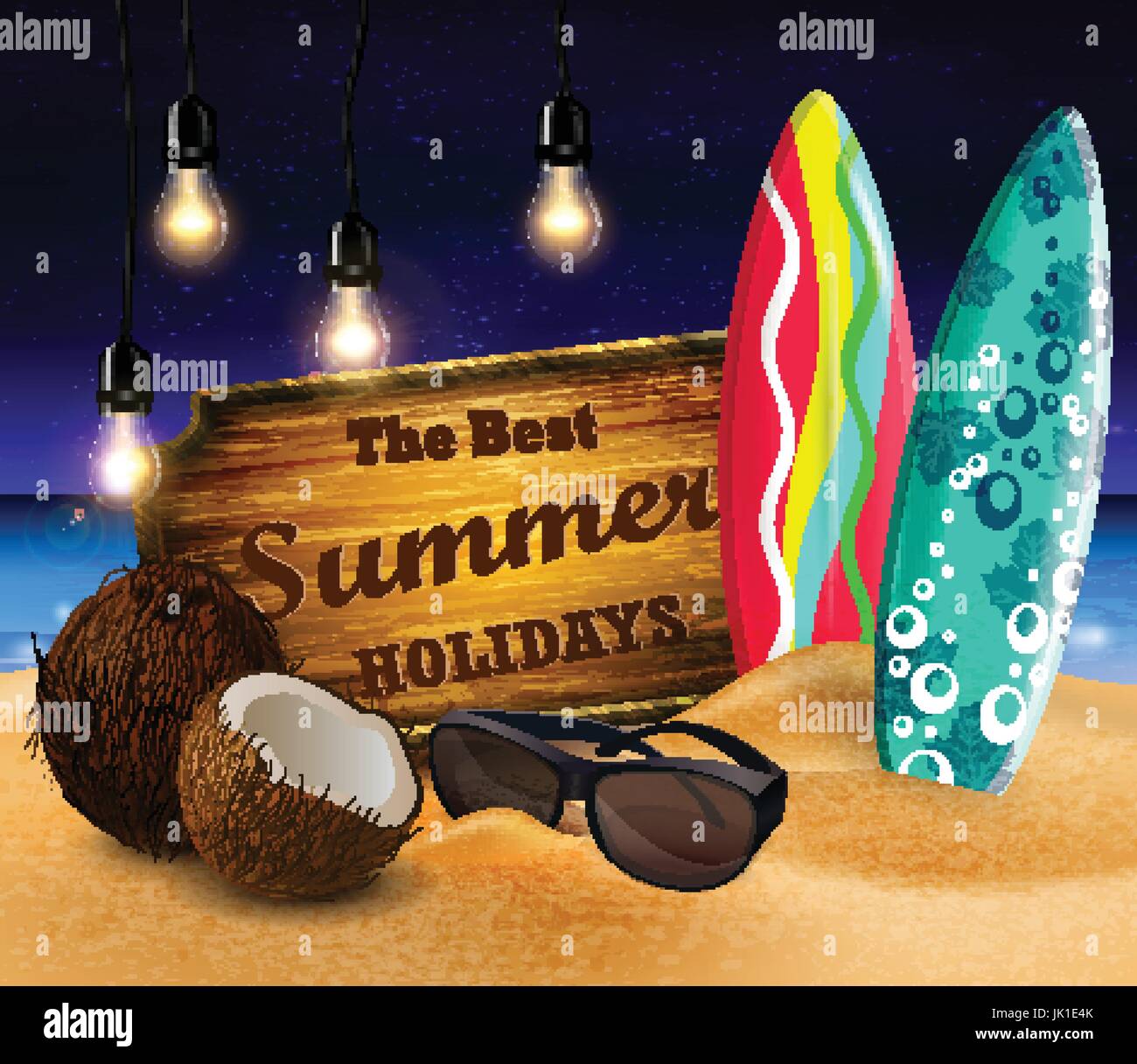tropical vector background Stock Vector Image & Art - Alamy