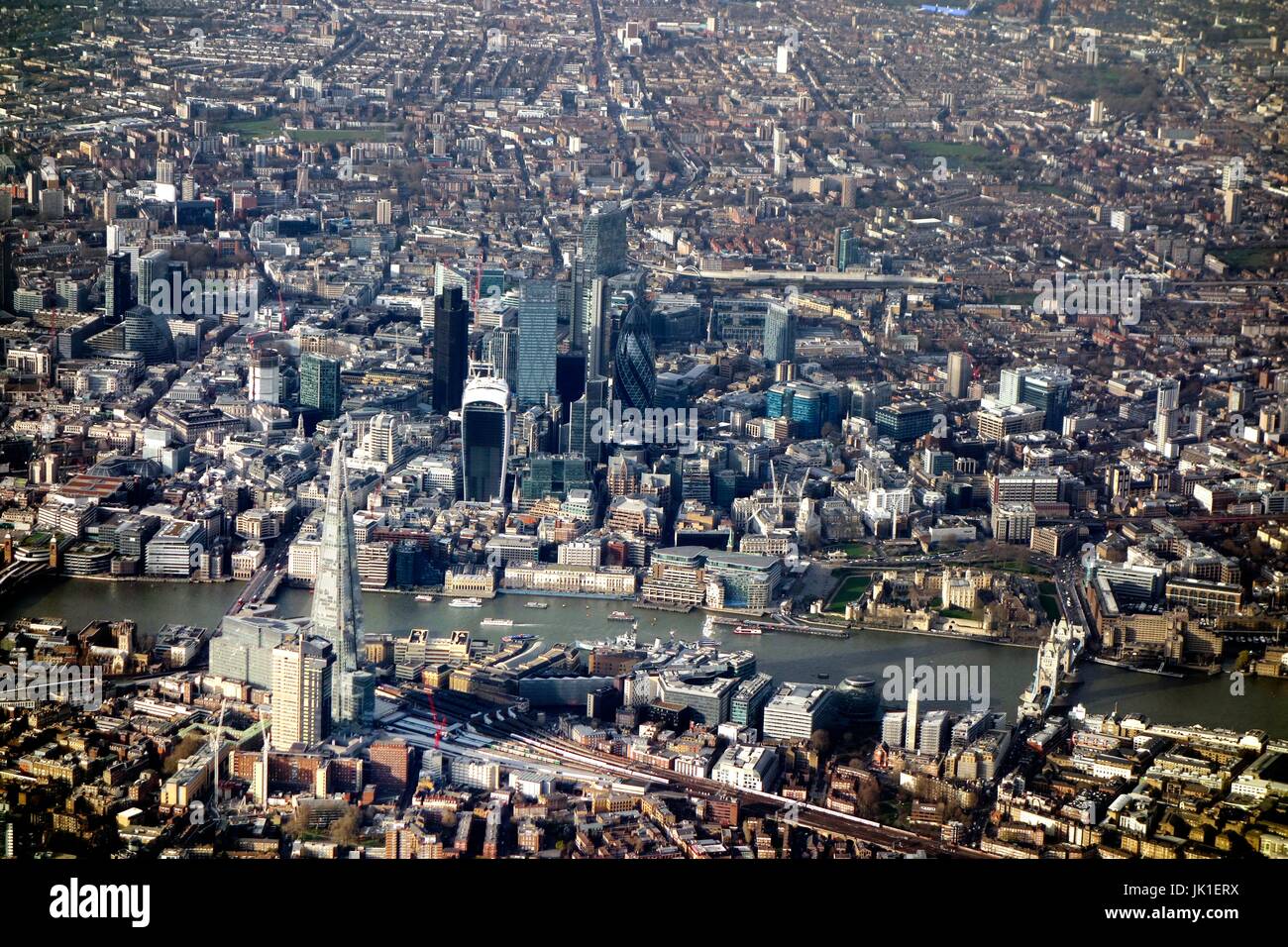 Central London from the air Stock Photo