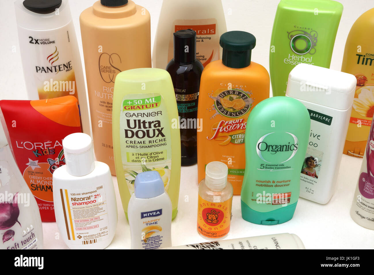 A Collection of Shampoo, Conditioners, Shower Gels and Bubble Bath