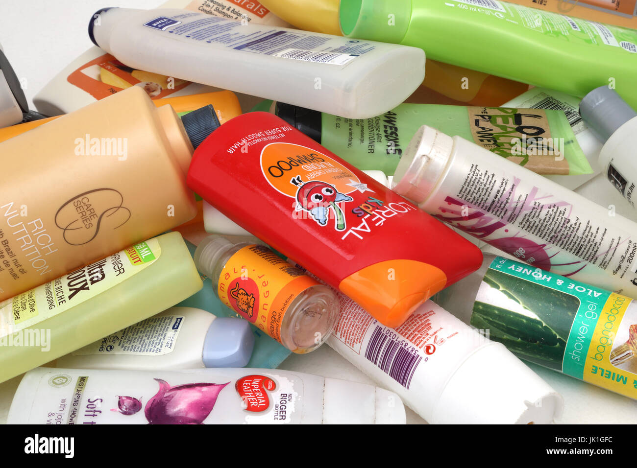 A Collection of Shampoo, Conditioners, Shower Gels and Bubble Bath