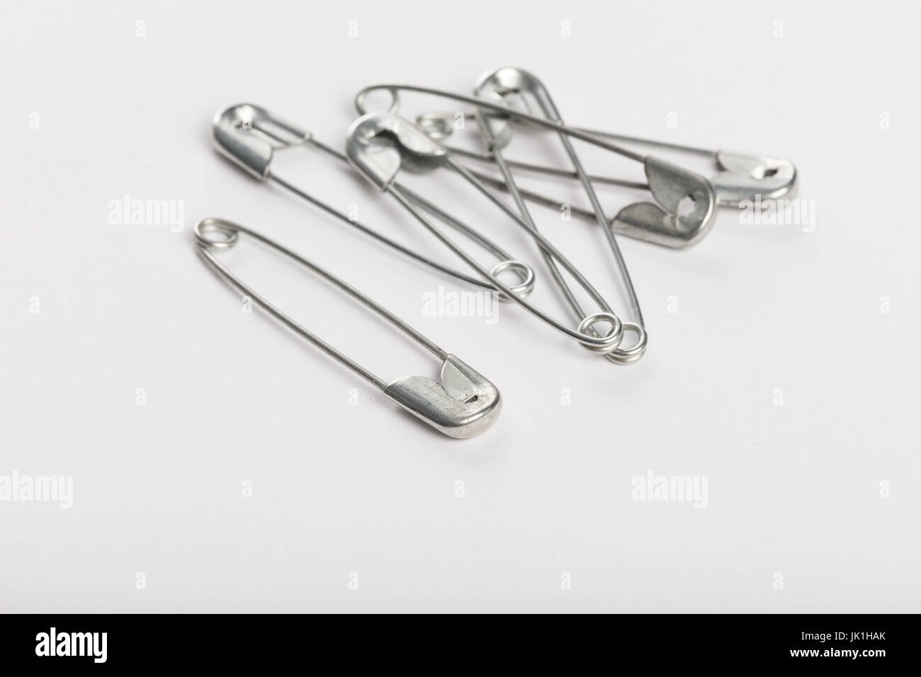 sewing safety pin on a white background Stock Photo Alamy
