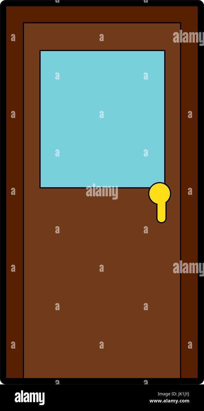 door icon over white background vector illustration Stock Vector Image ...