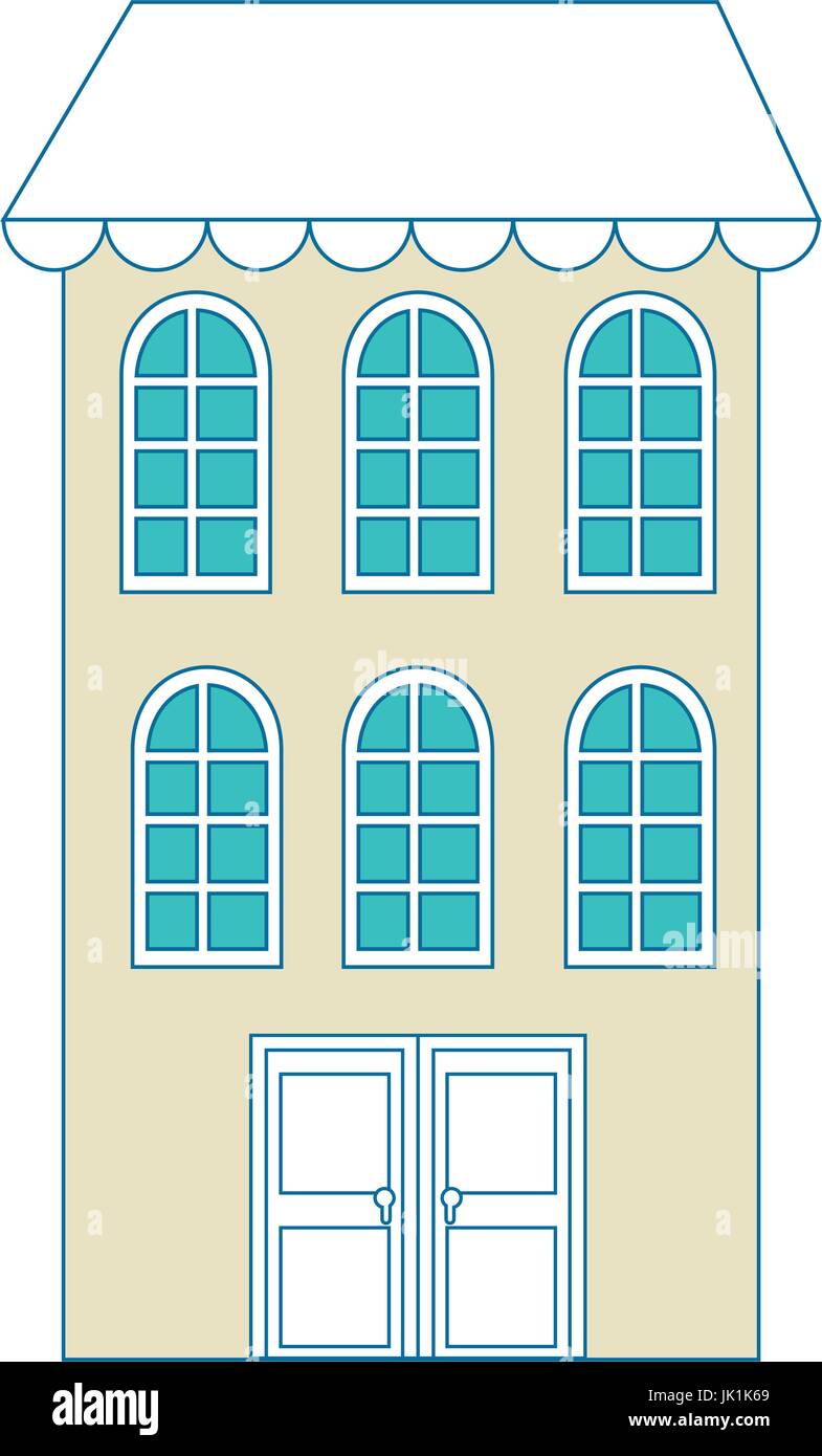city building icon over white background vector illustration Stock ...